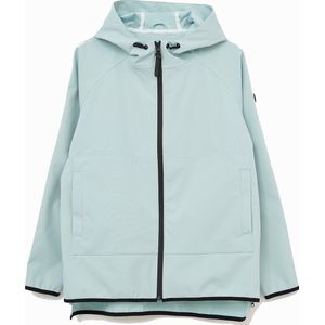 Blauwe (Blue Glow) Stretch Softshell dames regenjas Lug van Tantä L