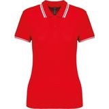 Kariban - Gestreepte Polo - Dames - Slim Fit - 100% Gepeigde Katoen