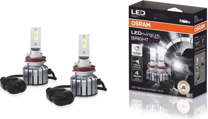 Osram LEDriving HL Bright H1 set - LED-retrofitlamp - 12V - Koelwitte Kleurtemperatuur 6000K