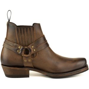 Mayura - 1444 - Biker Enkellaars - Bruin - Leer - Vintage