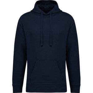 Native Spirit Ecologische uniseks sweater met capuchon en afhangende mouwen French Terry NS431 - Navy Blue - XXS