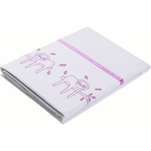 Briljant Baby Jungle Dusk Wieglaken - 75X100 - Pink