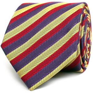 TRESANTI | FLORIANO | Silk Tie with Diagonal Colorood Herringbone | Multi