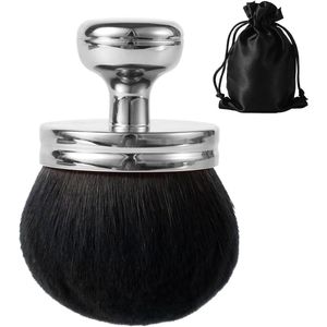 Extra Large Blend & Blur Self Tanning Blending Brush - Sunscreen Brush Applicator - Oval Face Makeup Brush met Drawstring Bag voor Gezicht en Lichaam