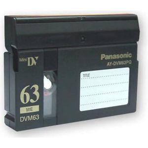 Panasonic AY-DVM63PQ 63 minuten Professionele Kwaliteit Mini-DV  / Digital video cassette
