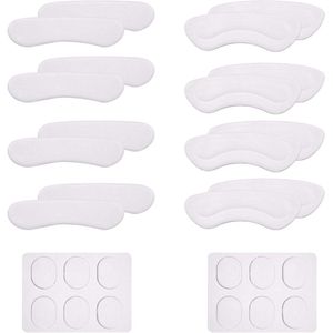 Allecto plus - Transparante hielgrip inzetstukken voor damesschoenen - Gel hielkussentjes - Siliconen antislip voetstickers - Comfortabele voetbalkussens met extra grip.