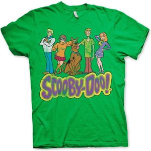 Team Scooby Doo Distressed T-Shirt Green-S