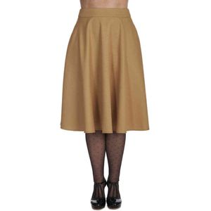 Banned Retro - Swing Rok - Beige/Goud - Onderrok