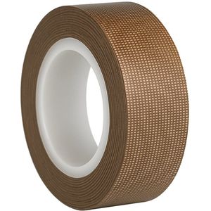 Hittebestendige Tape 300°C - PTFE Tape - 19mm breed - 0.18mm dikte - 10 meter - Bruin