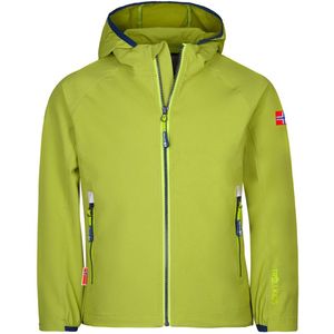 Trollkids - Kvalvika - Softshell Jas - Groen - 152 cm