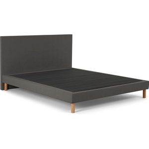 Beddenreus Basic Bed Ease met hoofdbord - 180 x 200 cm - donkergrijs