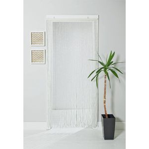 Parelgordijn bamboe | Beaded Door Curtain - Wit 601/9181 | deurlintjes vliegenraam