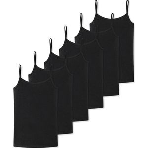 Schiesser Meisjes spaghetti-tops / onderhemden 6 pack Teens Girls 95/5 Organic Cotton