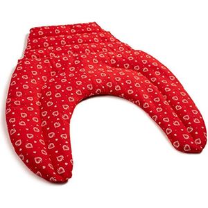 Warmtekussen met rugdeel | Hart-rood | Nekkussen en Rug Warmtekussen