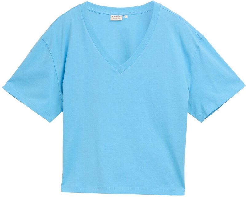 Tom Tailor - 15592 - T-shirt - Helder Lichtblauw - Dames