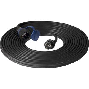 Verlengsnoer 10m - 30m Buiten IP40 Schuko Geaard met Kindveilige Zekeringen