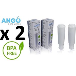 2 x ANGO Waterfilter voor Krups, Melitta, Nivona en andere koffiemachines, compatibel met Krups Aqua/Pro Aqua/F088
