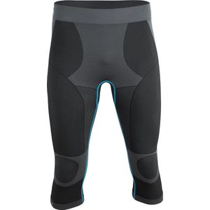 Performance 3/4 Sportbroek heren - Fietsbroek - Runningbroek - Zwart/Grijs - Maat M/L