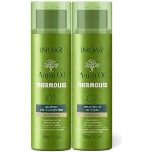 Inoar Argan Oil Thermoliss Keratine behandeling ( Complete behandeling | 2 x 900 GR)