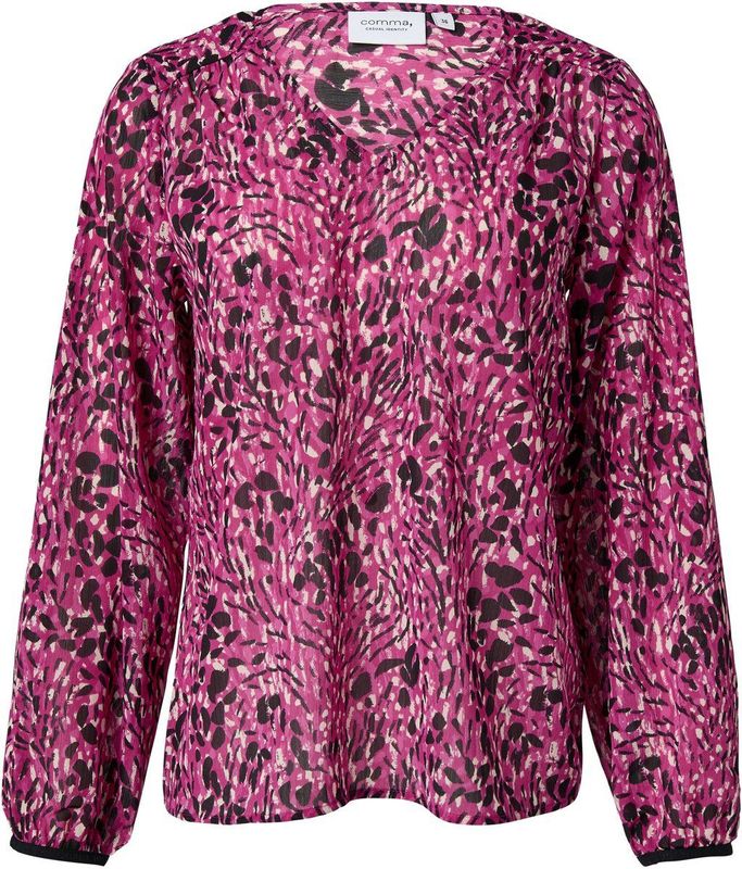 comma - Blouse - Chiffon - All-over Print