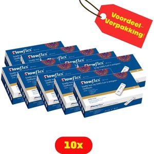 10x Corona test FlowFlex THT 08-2026 | Zelftest Goedgekeurd-Voordeelverpakking!