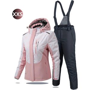 Bovista Ski Suit - Skipak - SkiBroek - Wintersport - Skijas - Dames - 2-Delig - Zalmroze - Maat S