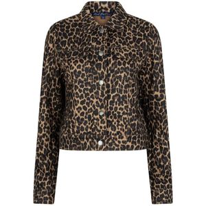 Red Button Jas Jacket Leopard Srb4614 Black Multi Dames Maat - L