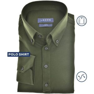 Ledûb modern fit jersey donkergroen