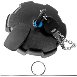 Afsluitbaar tankdeksel met ketting en 2 sleutels, geschikt voor 80 mm tanks