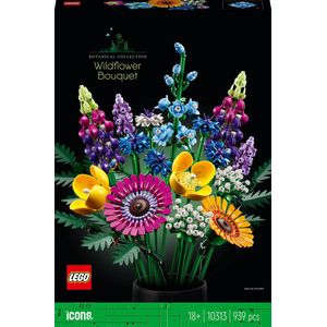 LEGO Icons Wilde Bloemen Boeket Bouwset Voor Volwassene - Botanical Collection - 10313