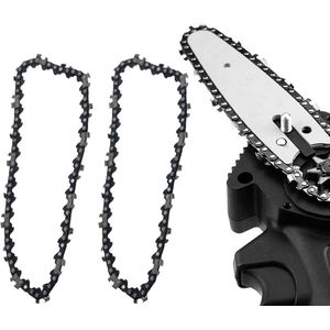 Vervangingszaagketting - Zwart - 15 cm - Voor Mini Kettingzaag - 36 Aandrijflinks