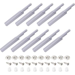 10 stuks Soft Close deurdempers, Push to Open systeem dempers buffer, stille sluitdemper voor keukenkast, kasten, laden (wit