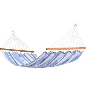 Hangmat Eénpersoons 'Curaçao' Air (Blauw) | Bijpasende opbergtas | 120 KG | 1% For The Planet | Tropilex