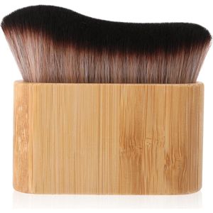 bruiningskwast met bamboe-handvat voor foundation, Skinbae make-upkwast voor foundation, lichaamspoeder, bruiningskwast, foundationkwast, foundationkwast, kwasten
