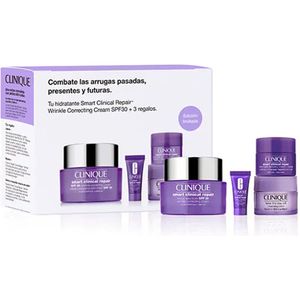 Clinique Smart Clinical Repair Set Skincare Gift 4-Set Wrinkle Correcting Cream 50 ml SPF30+, Cleansing Balm 15 ml, Overnight Recovery Cream + Mask 5 ml, Wrinkle Correcting Serum 5 ml