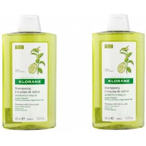 Klorane champu cidra 2x400ml