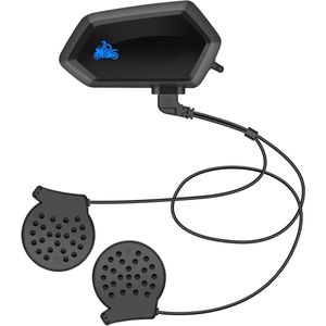 Motorhelm Headset - Intercom - Bluetooth - Zwart