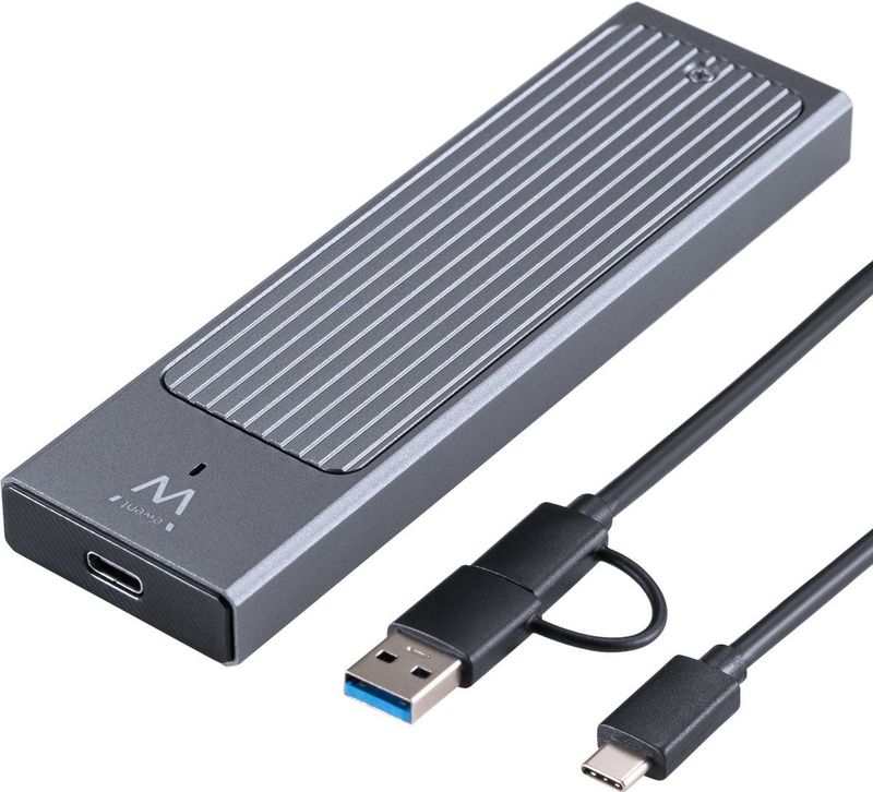 Ewent - EW7022 - Harddisk Behuizing - Grijs - M.2 NVMe SSD