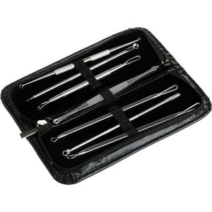 Professionele 7 Delige Mee-eters & Acne Verwijderen Set - Blackhead Killer - Remover Comedonenlepel - Puisten verwijderaar - Comedonendrukker - Mee-eter Lepel