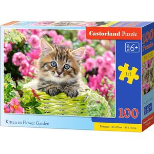 Castorland Kitten in Flower Garden - 100pcs