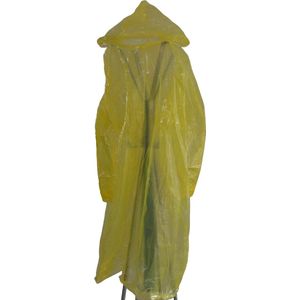 Poncho volwassenen geel