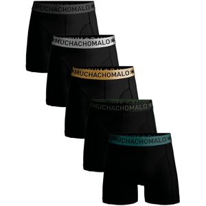 Muchachomalo – Boxershort Heren – Normale Lengte – Onderbroeken Heren – Boxershort – Ondergoed – 95% Katoen – 5 Pack – Maat L