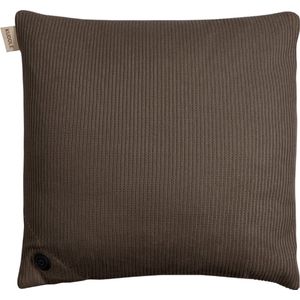 Kuddle Warmtekussen Oplaadbaar - Draadloos & Elektrisch - 45x45cm - Knitted 'Mocha Brown' - Inclusief Powerbank