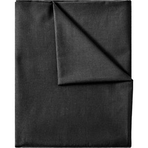 GREEN MARK Textilien Classic Sheet | Sheet | Deken 100% katoen zonder elastiek in vele maten en kleuren Afmeting: 150x250 cm, zwart