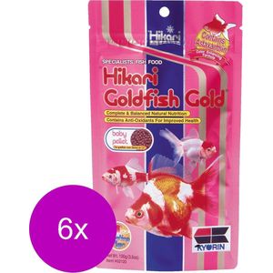 Hikari Gold Goldfish Baby - Vissenvoer - 6 x 100 g
