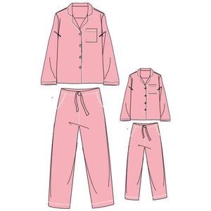 Lords & Lilies - Dames Pyjama - Roze - 221-5-XPC-Z/424 - maat L