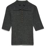 Vero Moda - Vmmarina - Gebreide Trui - Donkergrijs - 2/4 Mouwen