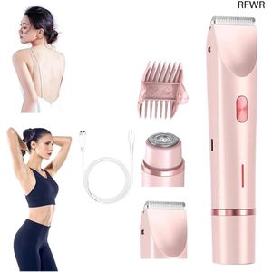 RFWR® Elektrisch scheerapparaat voor dames - 2-in-1 waterdicht scheermes voor nat en droog scheren