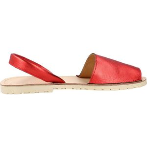 Clara Duran - Menorquina - Platte Sandalen - Rood - Dames