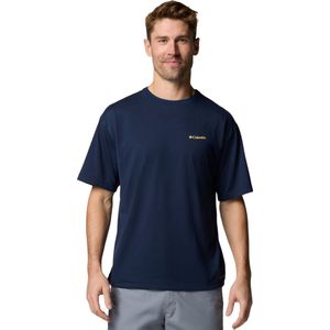 Columbia Cedar Trail Back Graphic Tee, Mannen, Marineblauw, T-shirt, maat: M